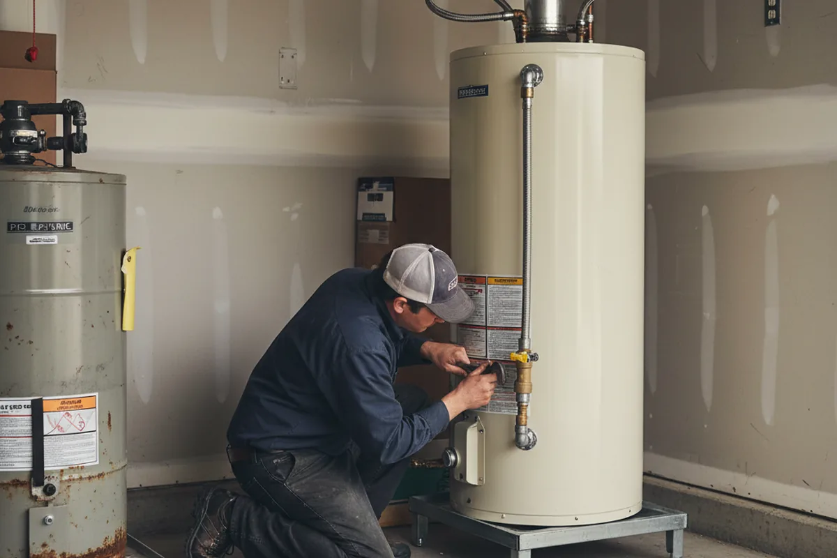 Water heater and shutoff valve replacement in Boiling Springs
